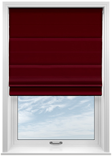 Faux Suede, Maroon - Roman Blind